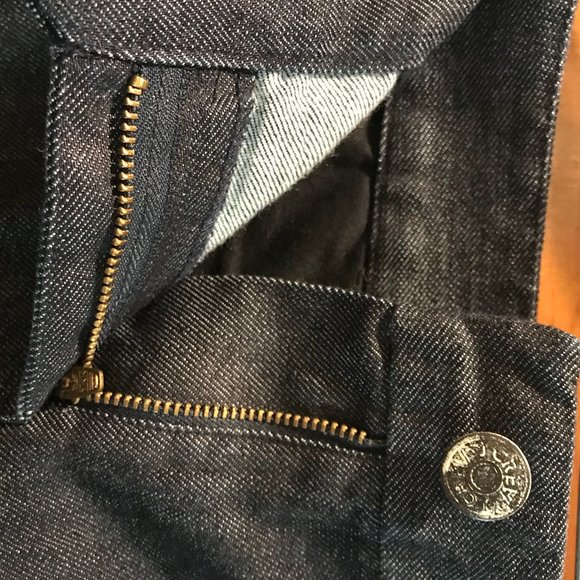 J. CREW DENIM SKIRT, SIZE 6, DARK BLUE/BLACK - Picture 5 of 5